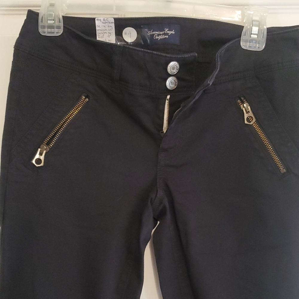 American Eagle Outfitters Black Casual  Quilted Pants - Picture 7 of 9